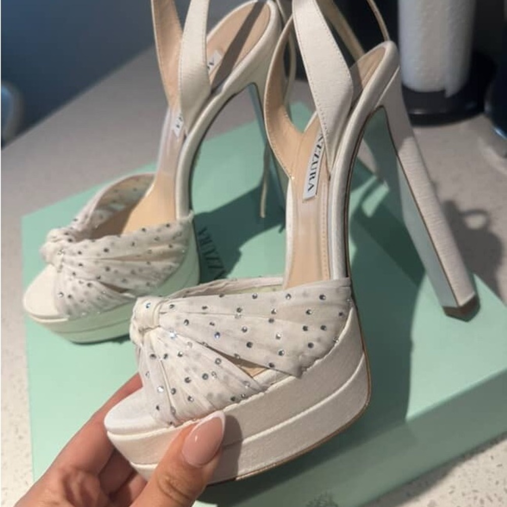 Aquazzura Slow Kisses 150mm Sz 38 NEW